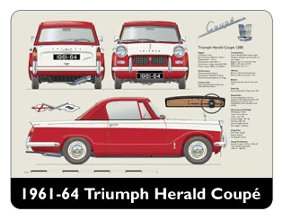 Triumph Herald Coupe 1961-64 Mouse Mat